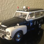 1956 Volvo 445 Duett polis modelbil
